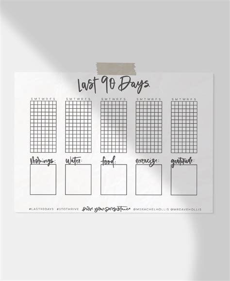 90 Day Calendar Printable - Calendar Templates