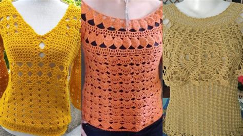 Awesome Designs For Ladies Of Crochet Blouse Patterns Youtube