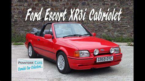 Ford Escort Xr3i Cabriolet History Review And Restoration Youtube