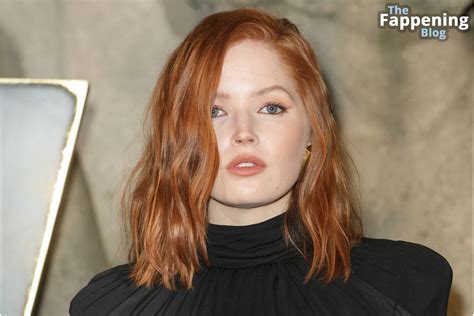 Ellie Bamber Shows Off Her Nude Tits At The Saint Laurent Womenswear