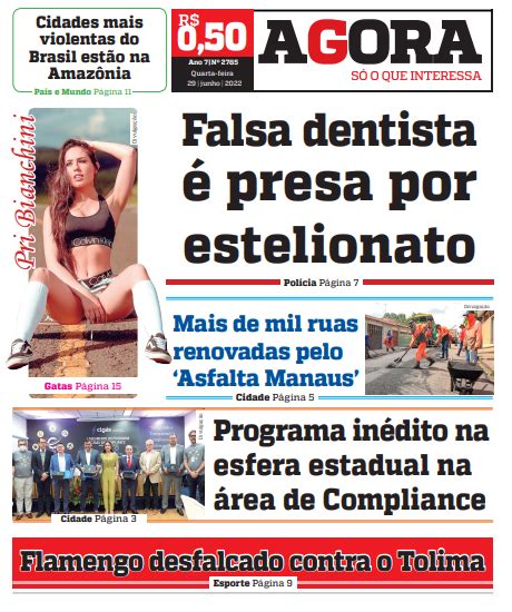 Jornal Agora Quarta Feira 29 De Junho De 2022 Portal Em Tempo