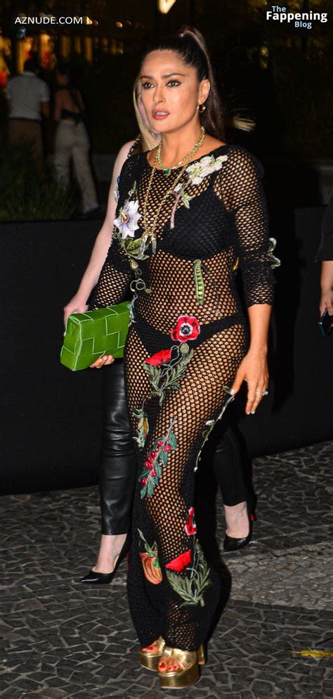 Salma Hayek Sexy Looking Hot At The Magic Mikes Last Dance Movie Premiere In Miami AZNude