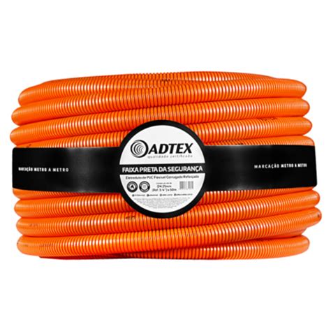 Conduíte Corrugado 25mm 3 4 50 Metros Laranja Adtex Leroy Merlin