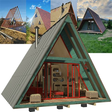 Double A Frame Cabin With Roof