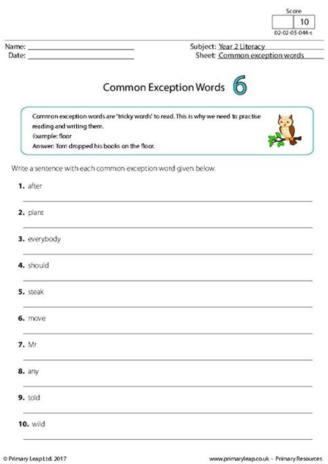 Grammar Year 2 Worksheets