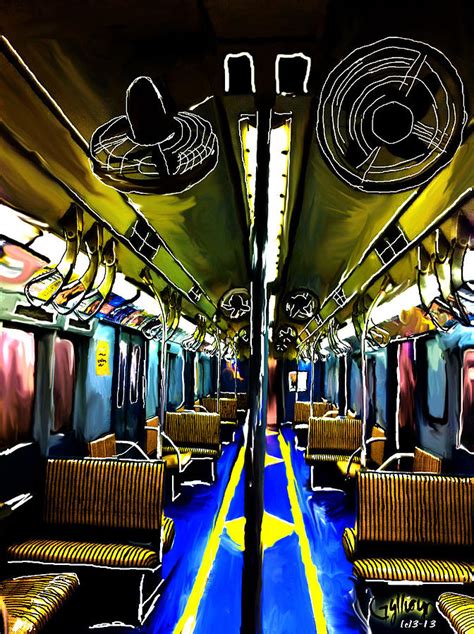 #1 NYC 1930 New York Subway Train Digital Art by Gylliayn Art - Fine Art America