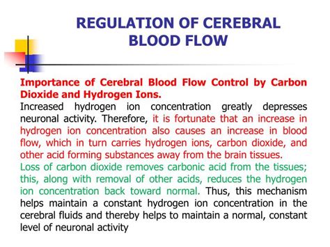 PPT - AUTOREGULATIONOF CEREBRAL BLOOD FLOW PowerPoint Presentation - ID ...