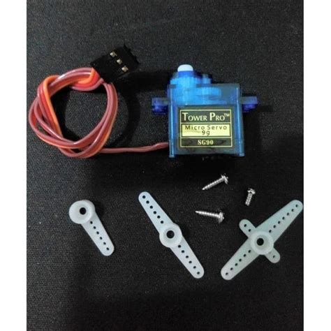 Jual Tower Pro Micro Servo Motor Sg Motor Servo Sg Servo Biru Blue