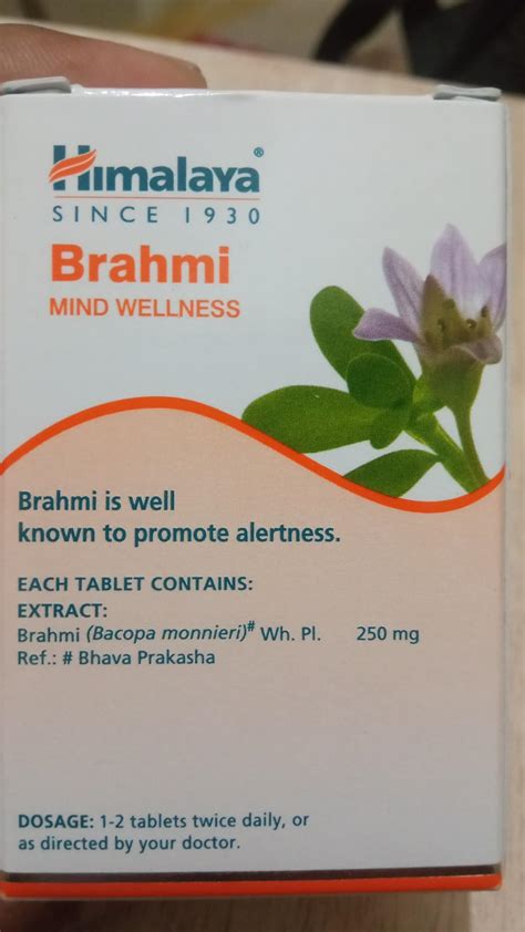 Himalaya Wellness Brahmi Tablets Pure Herbs For Mind Wellness