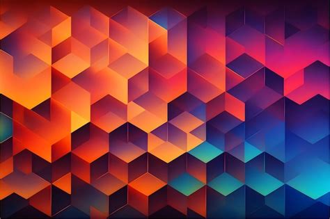 Premium Photo Flat Design Geometric Pattern Background Graphic