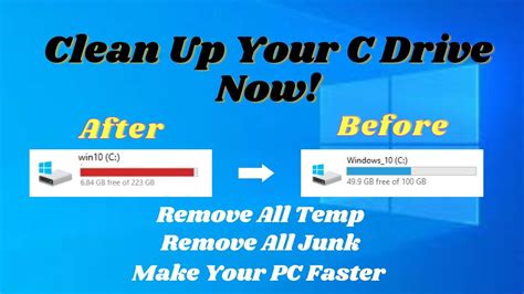 How To Clean C Drive In Windows 10 Make Your PC Faster YouTube