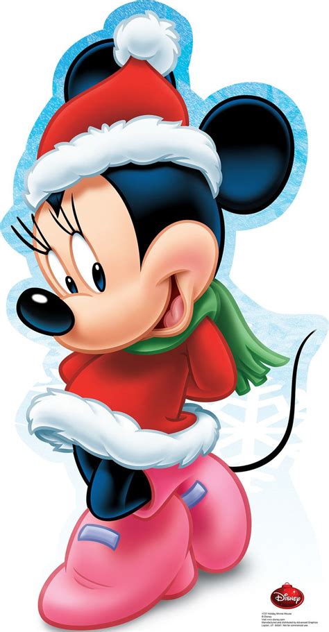 Cardboard Standup Minnie Mouse Christmas Mickey Mouse Christmas