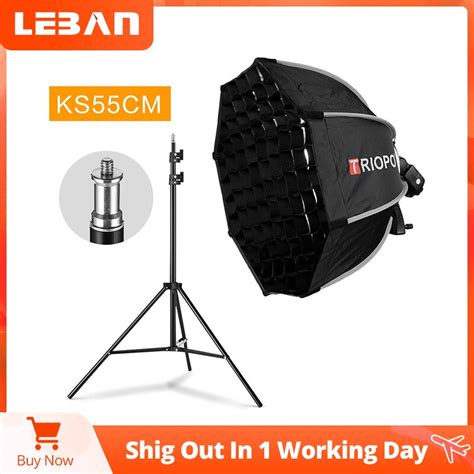 Triopo Soporte Octagonal Plegable Para Flash Godox Speedlite Soporte