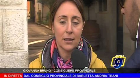 Consiglio Provinciale BAT Intervista In Diretta A Giovanna Bruno