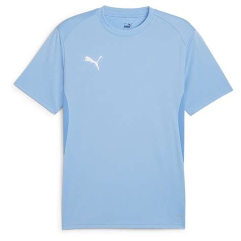 Puma Training T Shirt Teamgoal Puma White Electric Blue Lemonade