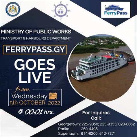 FerryPass to be launched for Leguan, Wakenaam passengers - HIGH ...