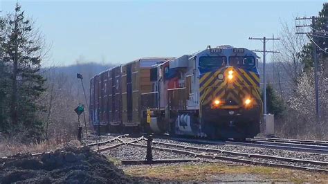 Ex Crex Leads Manifest Train Cn Past Grand Falls Youtube