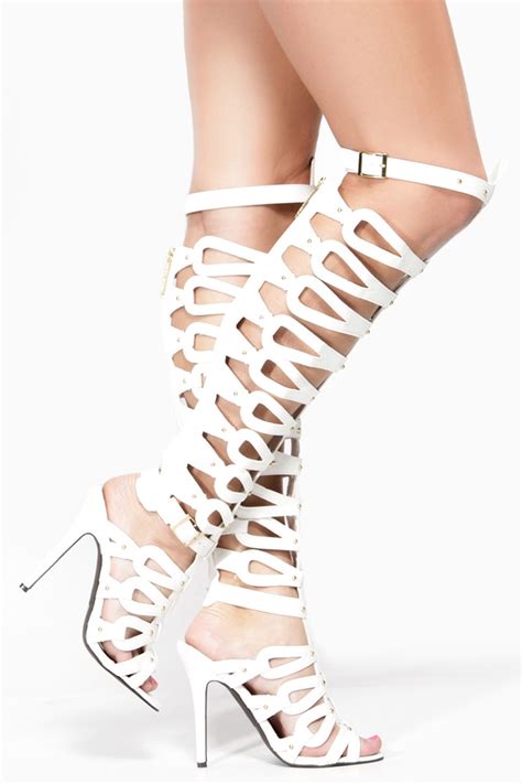 White Gladiator Sandals