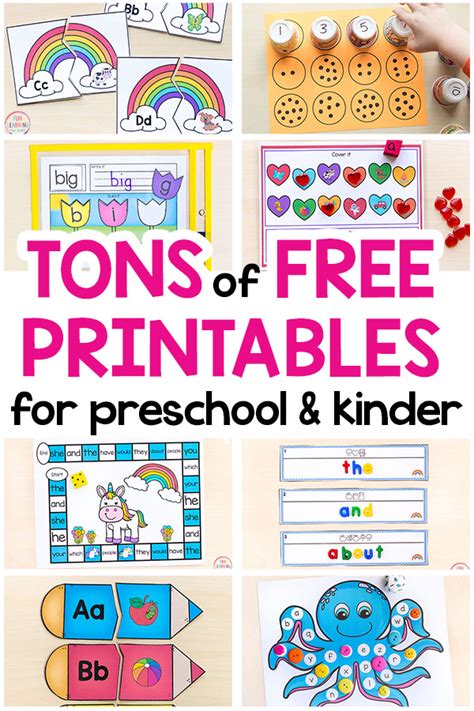 Printable Educational Activities For Kids