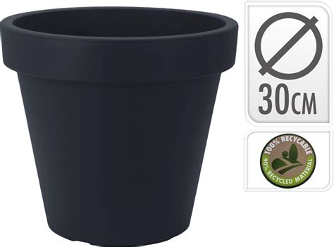 Cache Pot X Cm Anthracite Y Jardiprix Sp Cialiste En