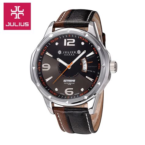 Julius Homme Men's Watch Auto Date Fashion Hours Dress Retro Hit Color ...