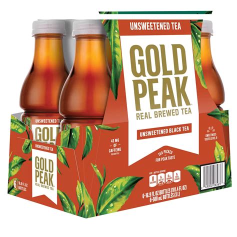 Gold Peak Unsweetened Black Iced Tea Drink Shop Tea At H E B