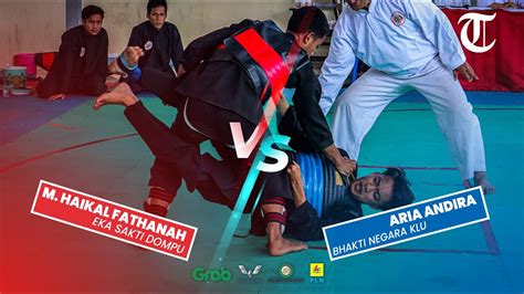 M Haikal Fathanah Vs Aria Andira Kejuaraan Pencak Silat Gubernur Cup