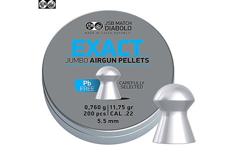 Buy Online Air Gun Pellets JSB Exact Jumbo Lead Free 200pcs 5 50mm 22