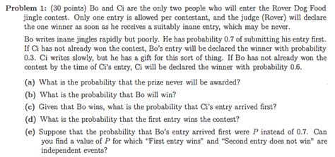 Solved Problem 1 30 Points Bo And Ci Are The Only Two