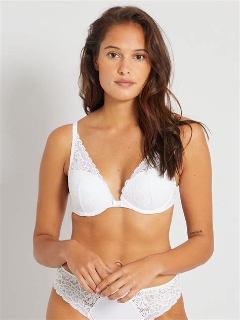 Soutien Gorge Push Up Sublim Classique Dim Blanc Kiabi