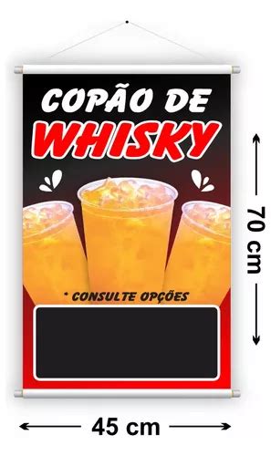 Placa Copão Wisky Banner Bebida Bar Distribuidora Energético