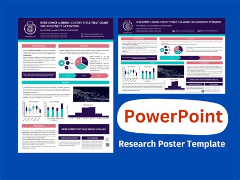 Academic Poster Template Powerpoint to Present Your Research Ideal for Phd Presentations ...