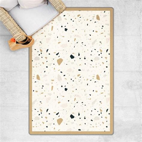 Teppich Detailliertes Terrazzo Muster San Remo Mit Rahmen