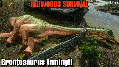 Bronto Taming Sky Lord Cave Redwoods Survival Ark Mobile Episode