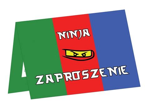 Zaproszenie Urodzinowe Na Urodziny Ninjago Szt Allegro Pl