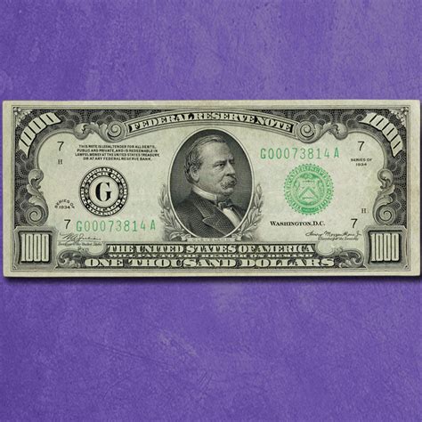 1000 Dollar Bill Printable