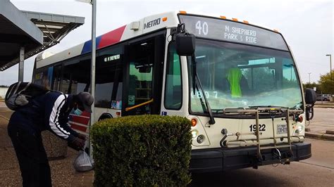 Riding Houston METRO Bus 40 North Shepherd To Downtown Houston YouTube