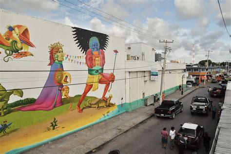 Mural In Cuidad Del Carmen Campeche Mexico Aec Interesni Kazki