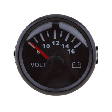 52 Mm 2 1 16 Marine Boat Voltmeter Gauge Meter 8 16V Waterproof