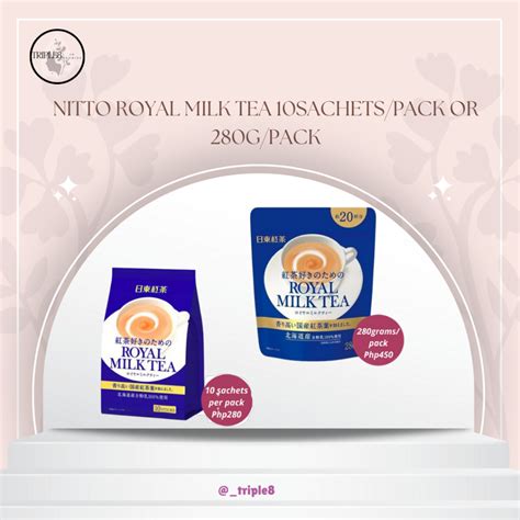 Nitto Royal Milk Tea Sachets Pack Or G Pack Shopee Philippines