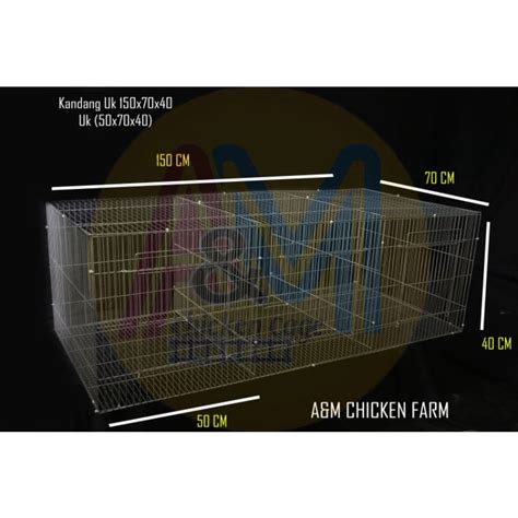 Jual Kandang Galvanis Kelinci Induk Uk X X Hole Hole Shopee