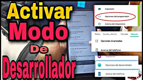 Activar Modo Desarrollador O Opciones Del Programador En Android YouTube