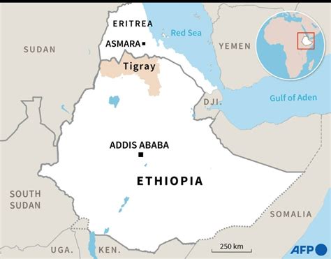 Map Of Ethiopia And Eritrea - Washington Map State