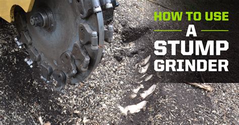 How To Use A Stump Grinder Matt Nelson Diamond Mowers®