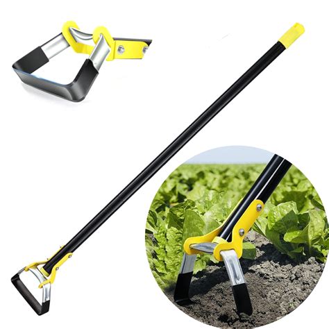 Romuche Hoe Garden Tool59in Weeding Loop Stirrup Hoe Tools Stainless