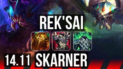 Rek Sai Vs Skarner Top Rank Rek Sai Br Challenger