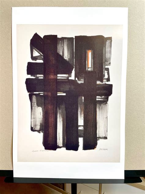 After Pierre Soulages Musée Soulages Rodez Lithographie Nº2 1957