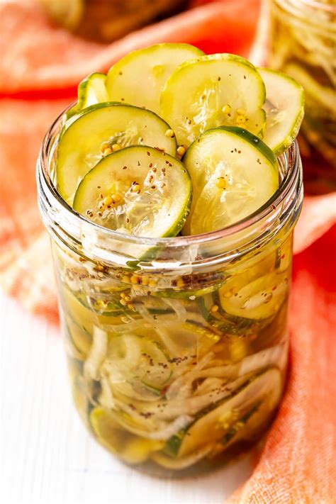 Refrigerator Bread And Butter Pickles Recipe Cart