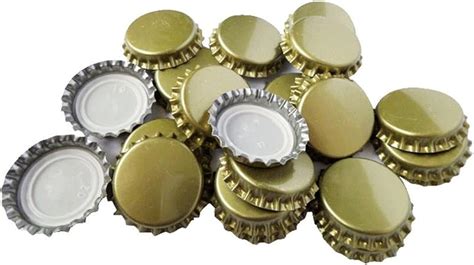 Trixes Pc Gold Metal Mm Bottle Caps Crown Home Brew Lid Toppers