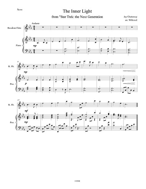 Sheet Music from TNG "Inner Light"? : r/startrek